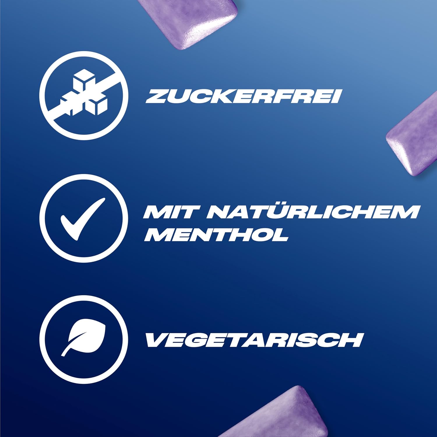 Detalle de Airwaves Kaugummi Zuckerfrei Cool Cassis mit Menthol – Großpackung (300 Dragees)