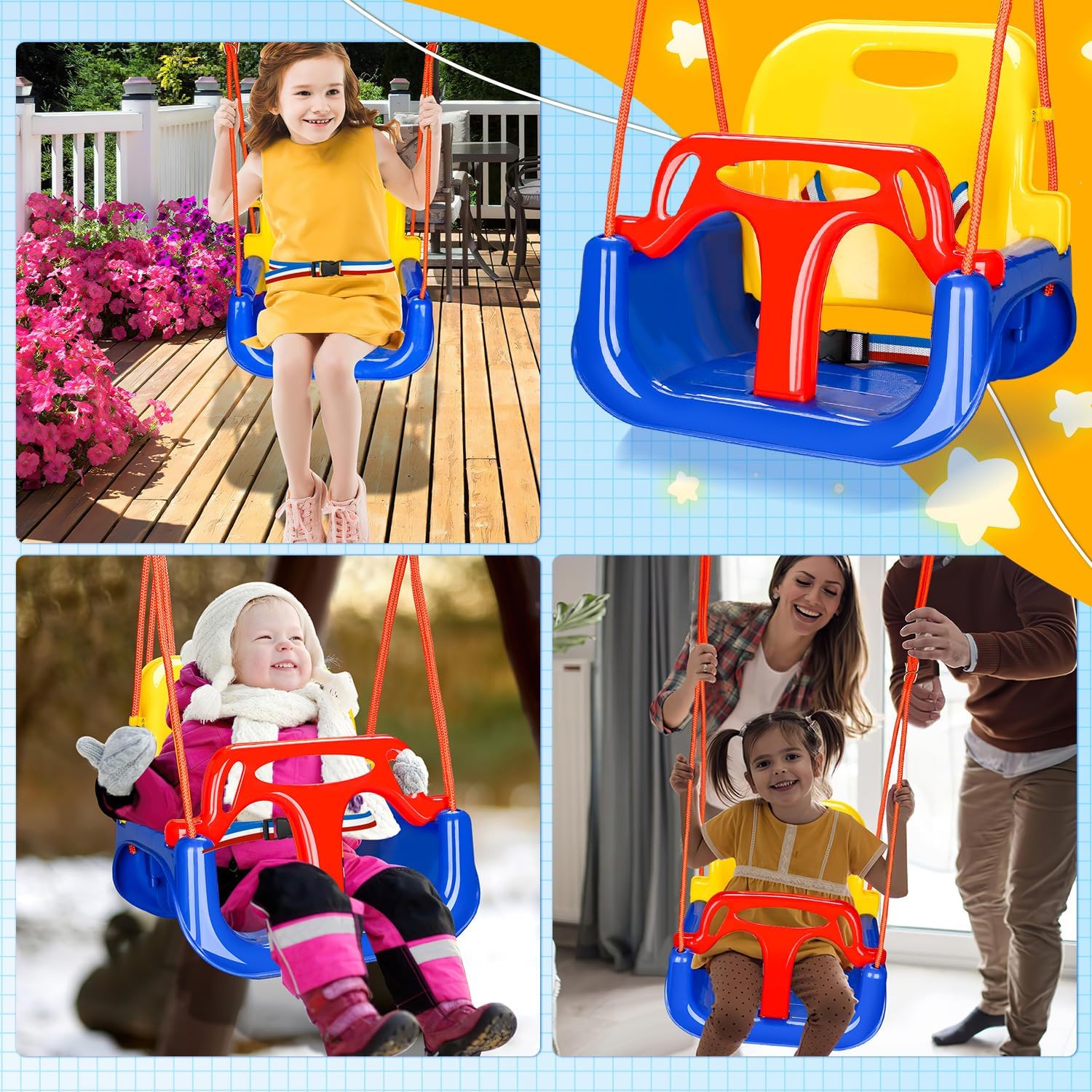 Thumbnail 6 de Ansobea Babyschaukel 3-in-1 50 kg