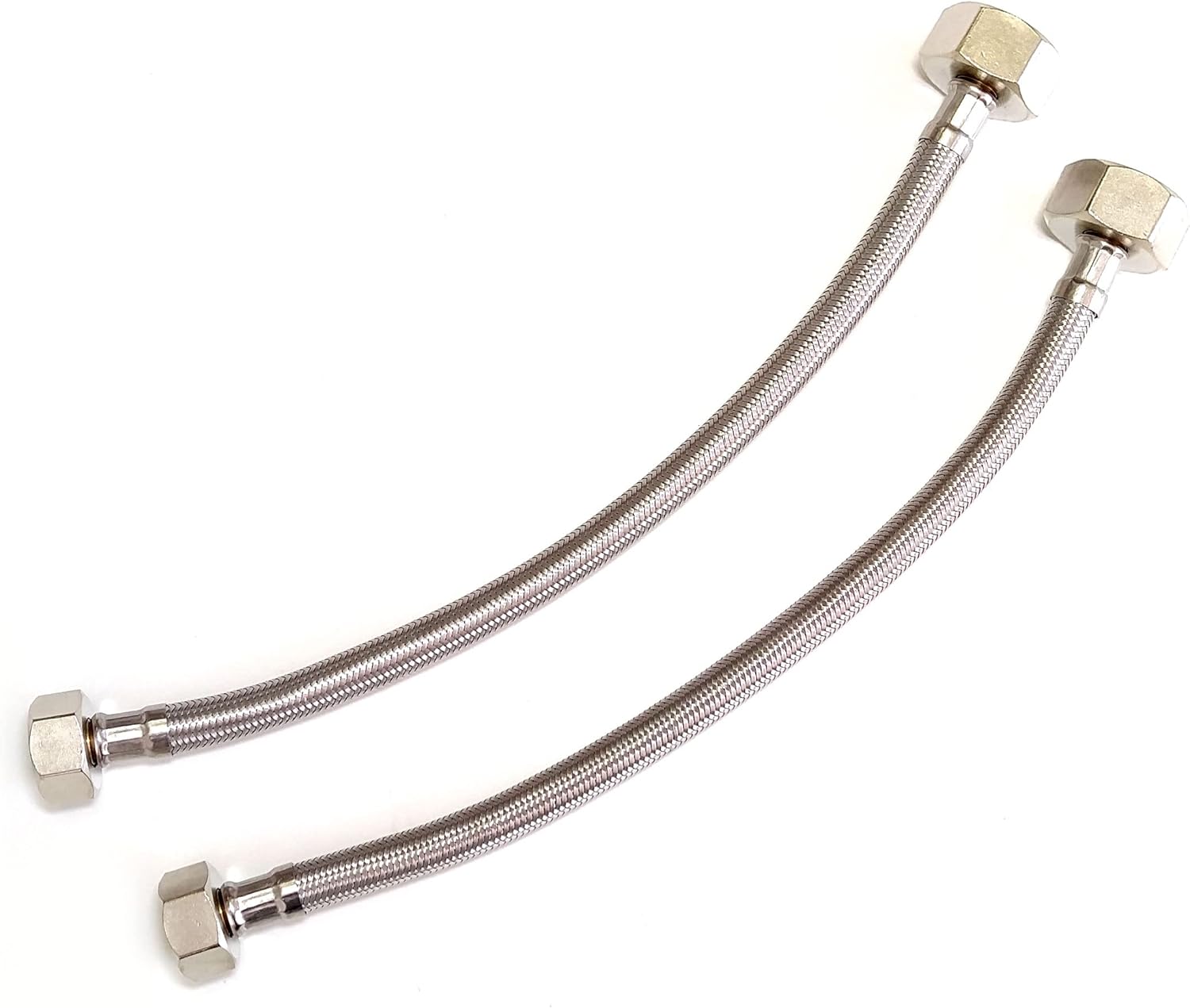 Detalle de 1/2" x 3/4" BSP 500mm Long Flexible Braided Hose – Bath Tap Flex Connector