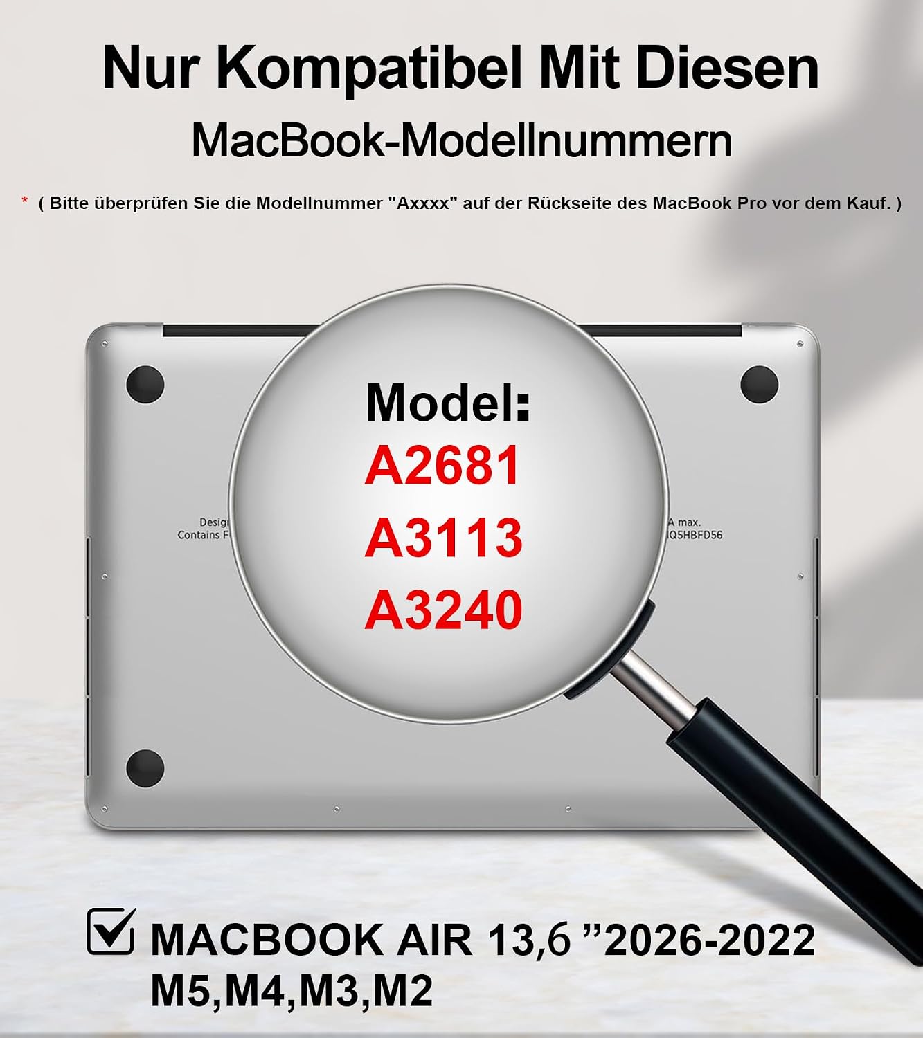Detalle 2 de MacBook Air 13,6 Zoll STARY 360° Blickschutzfolie