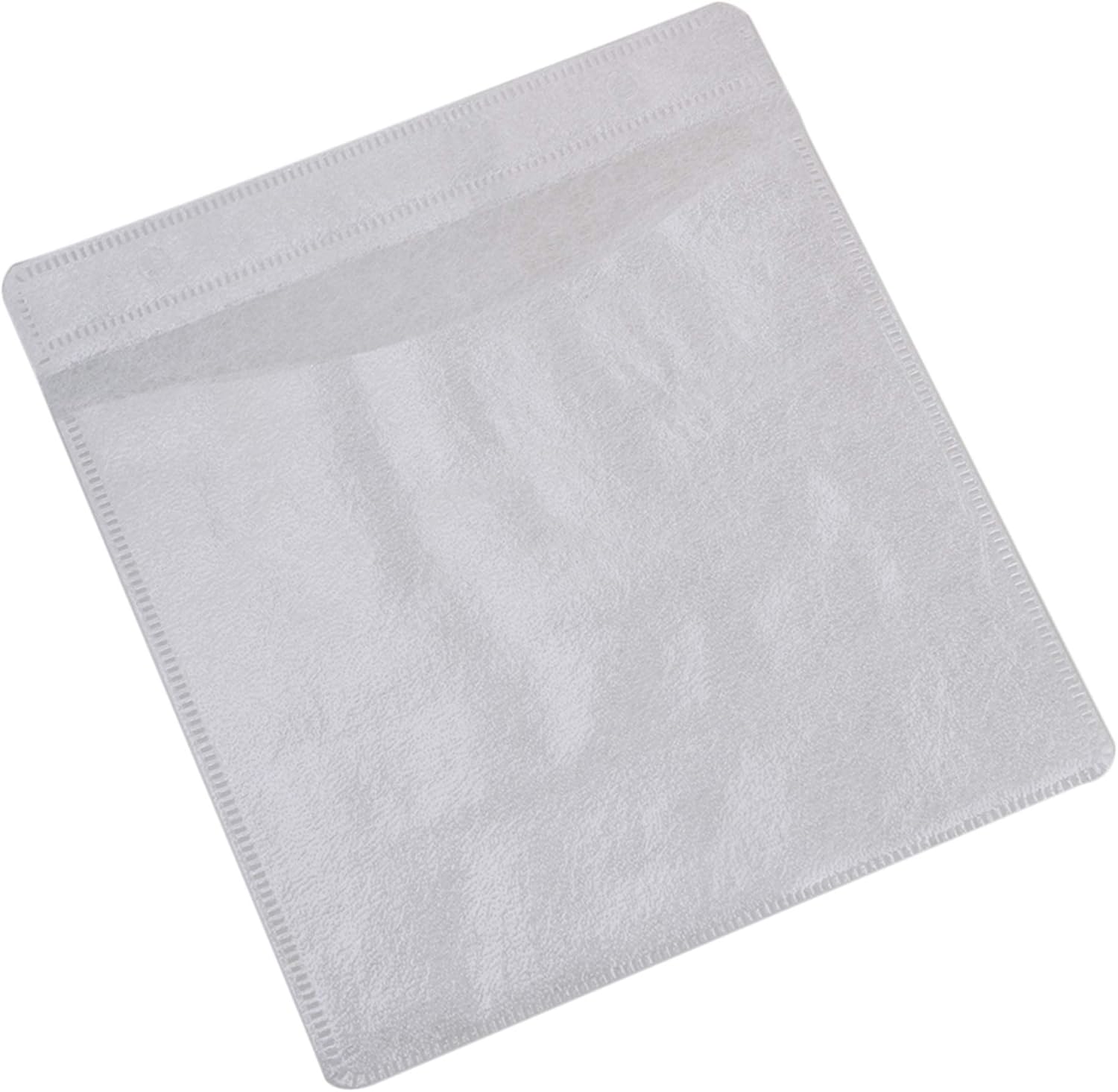 Detalle de Mxfans White Double-Sided CD/DVD Sleeves with Window and Flap – Pack of 500
