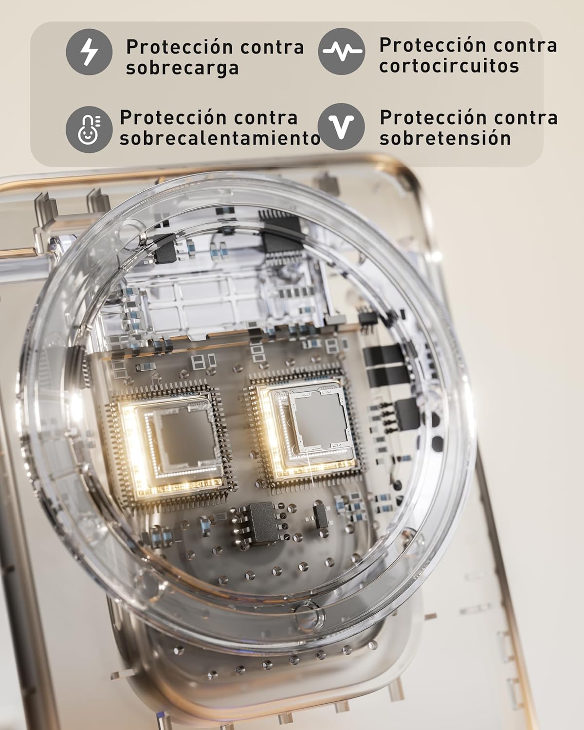 Detalle de tigratigro Cargador inalámbrico 3 en 1 15 W
