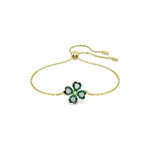 Detalle de Swarovski Idyllia Bracelet in Green with Clover Design