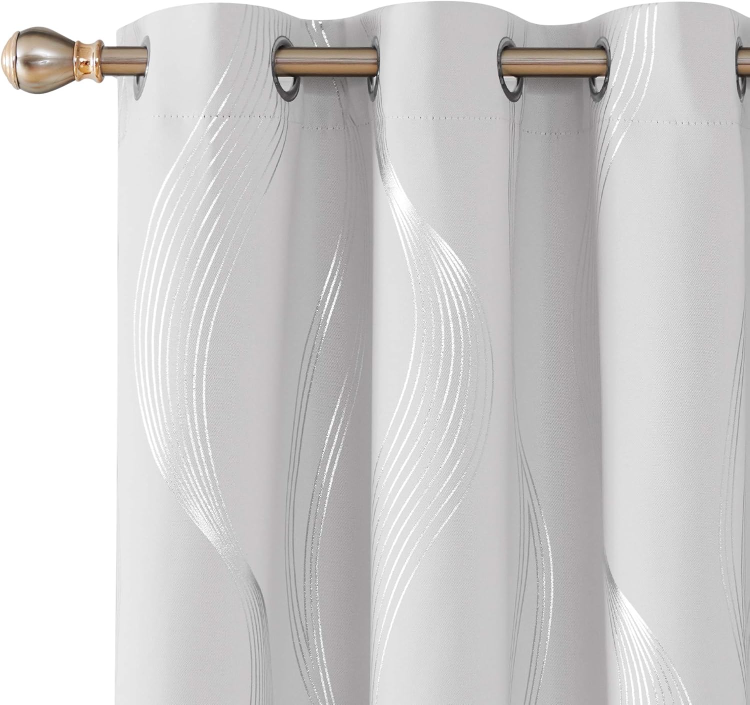 Detalle de Deconovo blackout curtains, 42 x 72 inches