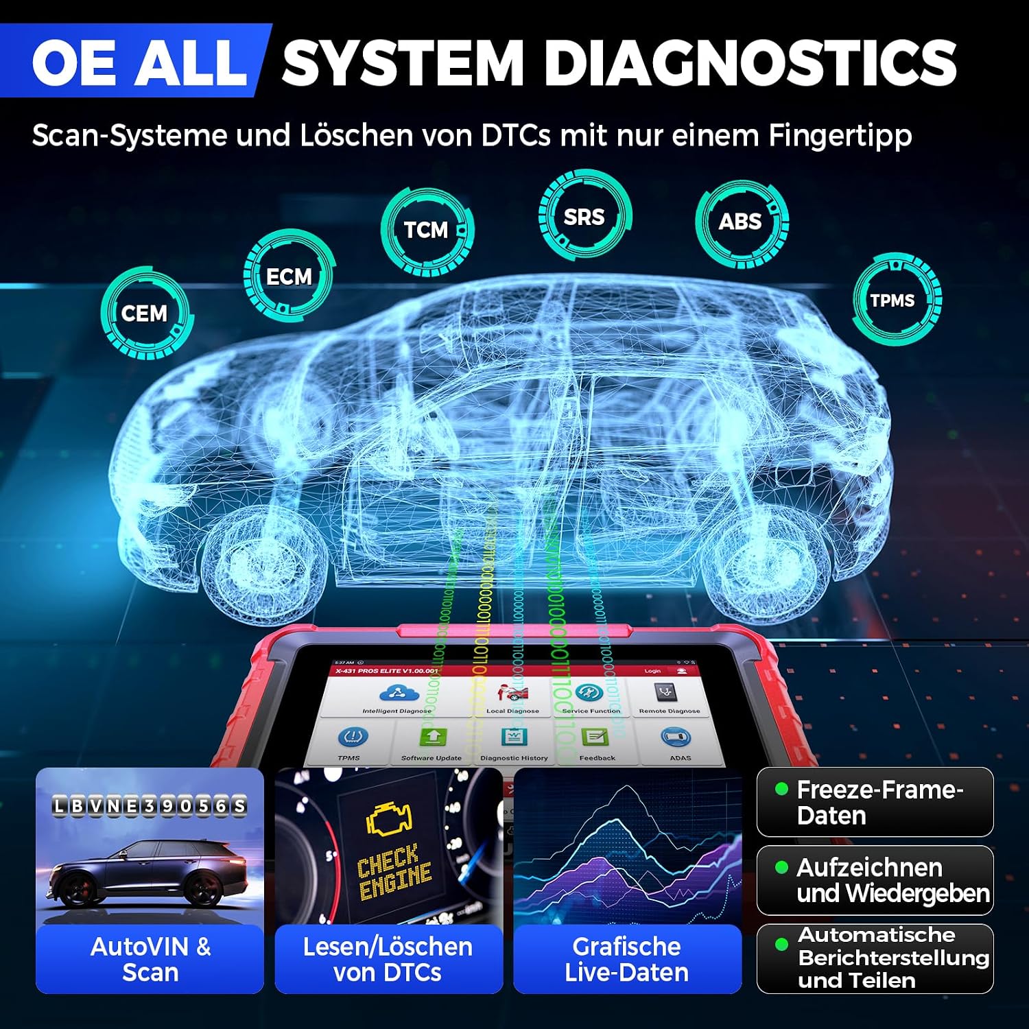 Thumbnail 4 de Launch X431 PROS Elite OBD2 Diagnosegerät