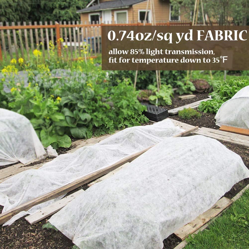 Detalle de Valibe 10 ft x 30 ft Floating Row Cover, 0.9 oz/yd² Garden Fabric