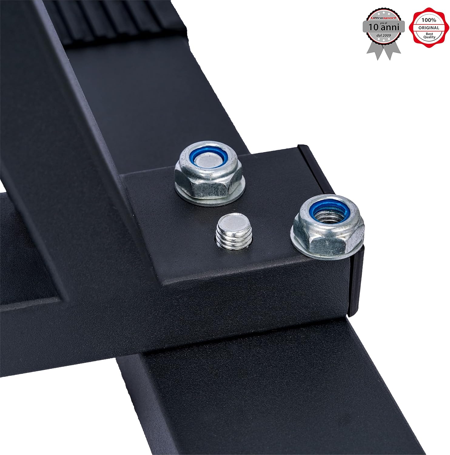 Detalle de Ultrasport supporto per dischi pesi: rastrelliera in acciaio per bilancieri e manubri