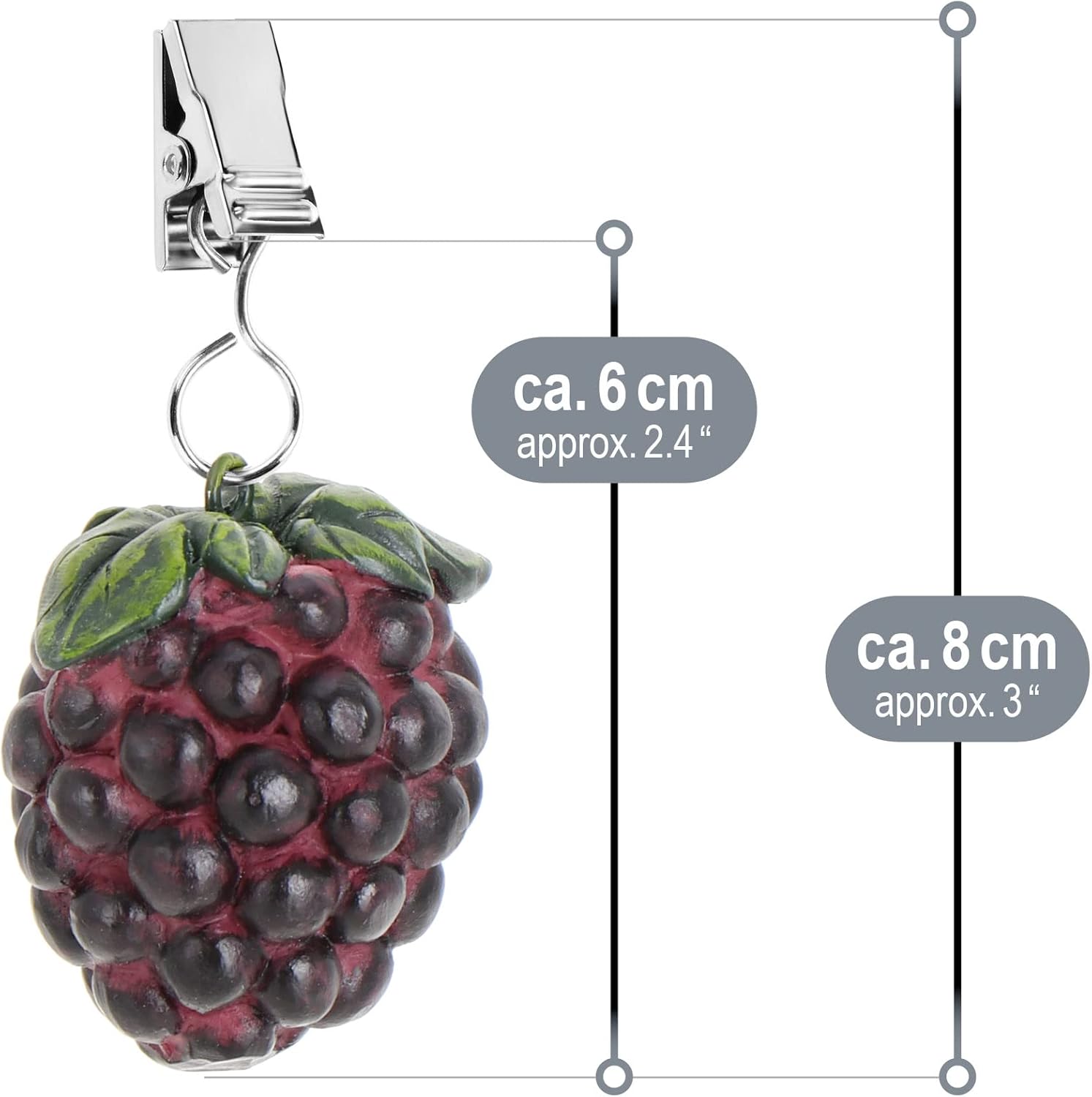Thumbnail 5 de com-four® 8x pesi per tovaglie – pesi per tovaglie resistenti alle intemperie, design mora, ca. 40 g (8 pezzi)