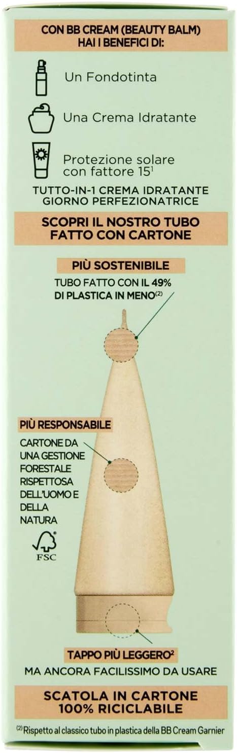 Thumbnail 3 de Garnier BB Cream Classica SkinActive “Pelle Uniforme e Idratata” SPF 15, tonalità Medio-Chiara