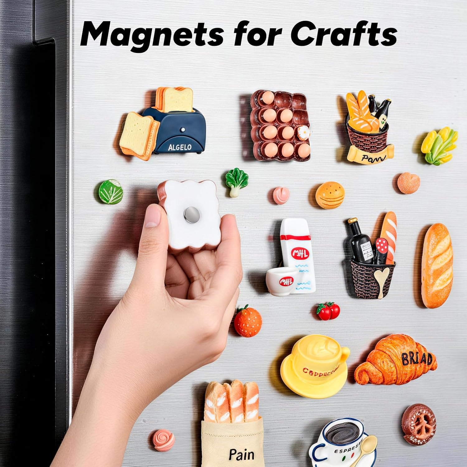 Detalle 2 de SMARTAKE Refrigerator Magnets, 45-Piece Set