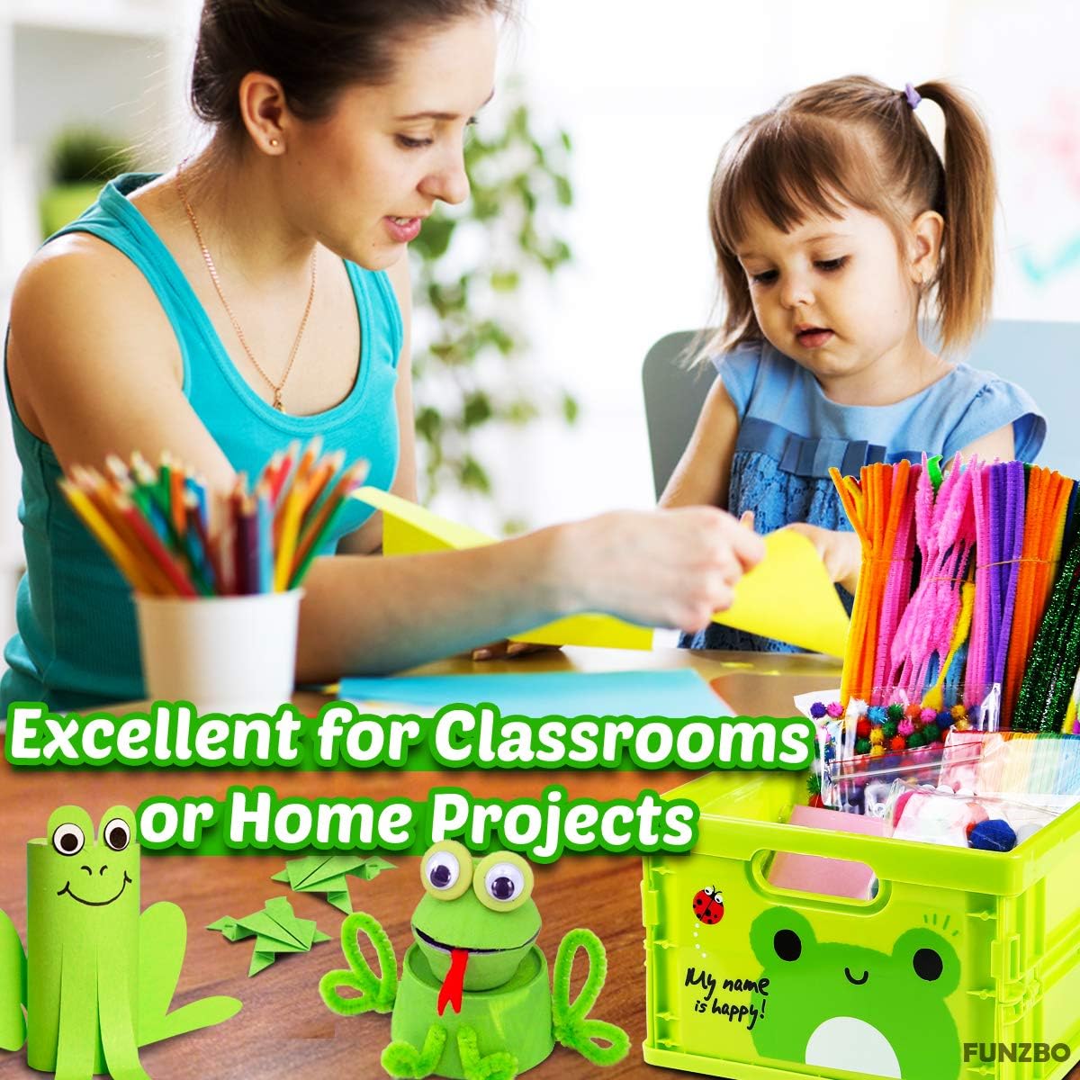 Detalle 2 de FUNZBO Arts and Crafts Kit for Kids Age 4+ 🎨