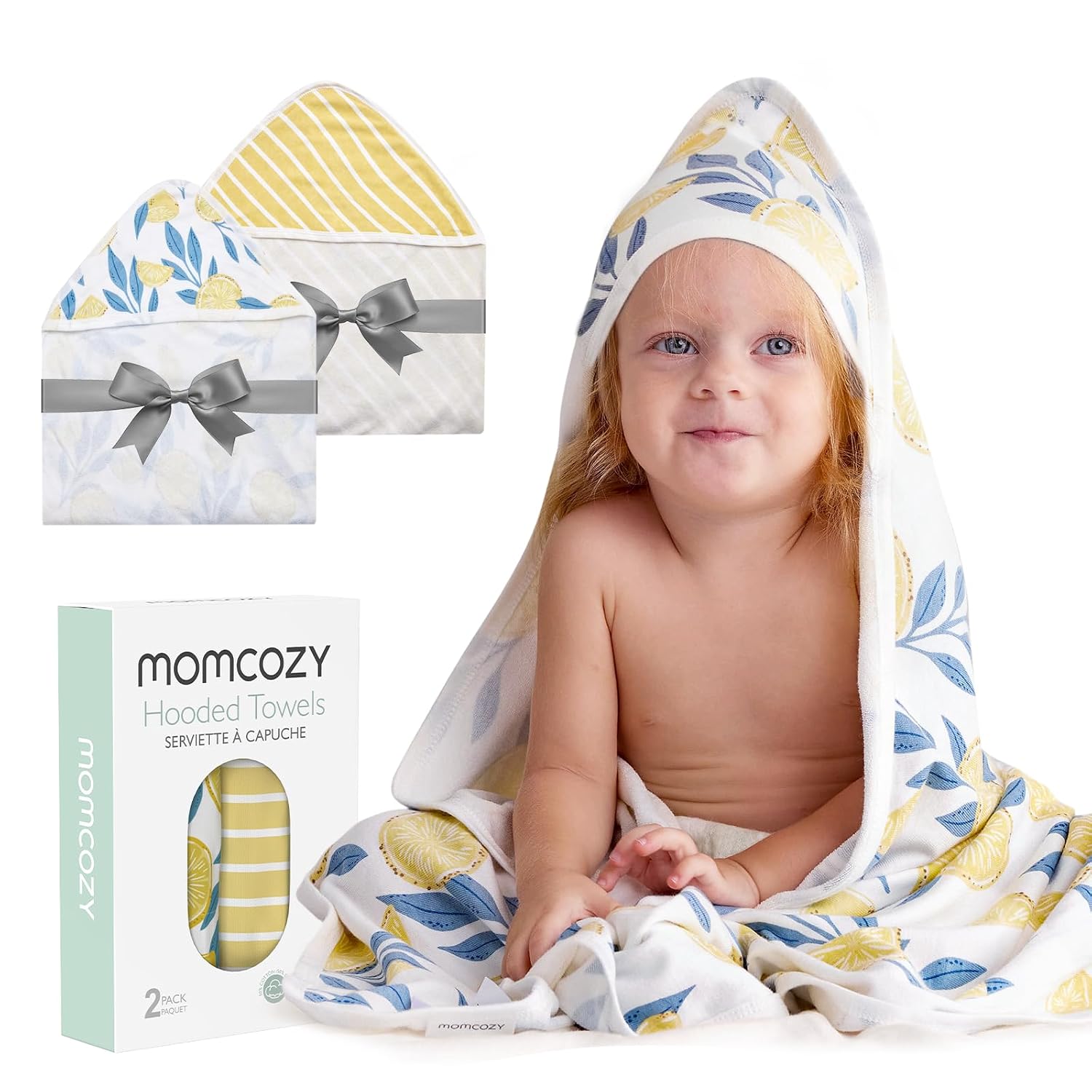 Detalle de Momcozy Hooded Baby Towel 35 x 35 Inch 🍋