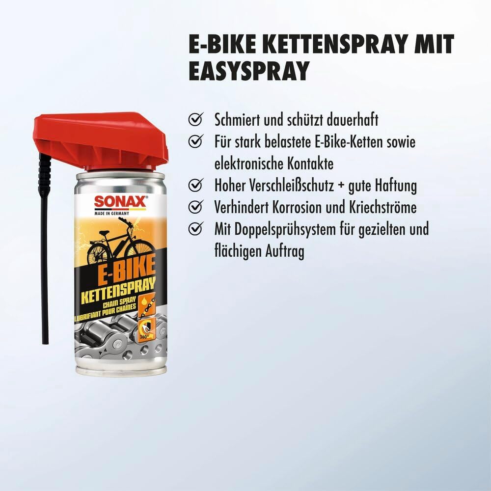 Thumbnail 2 de SONAX E-Bike KettenSpray mit EasySpray (100 ml) – Schutz, Schmierung und Korrosionsschutz für stark beanspruchte Ketten
