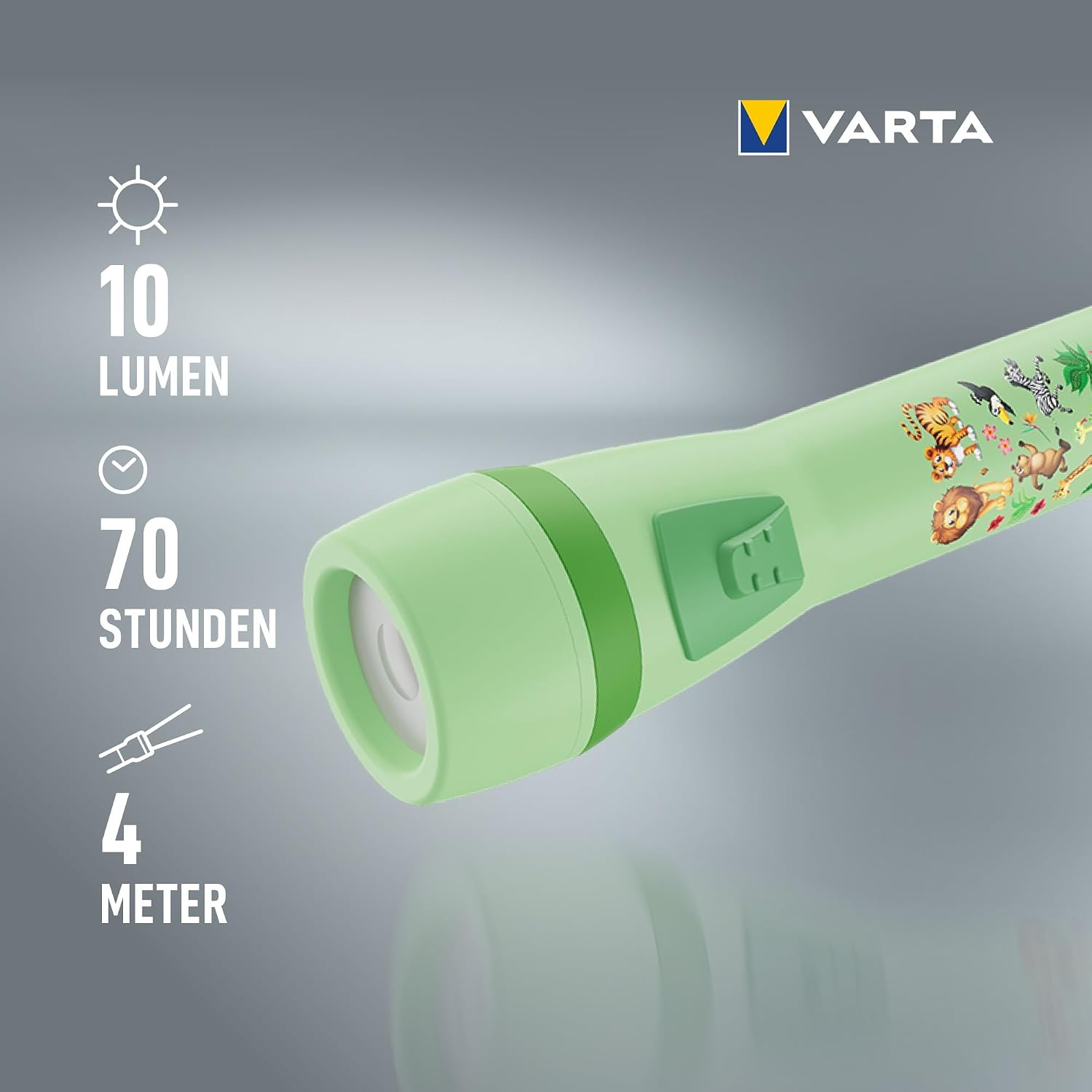 Thumbnail 2 de VARTA Kindertaschenlampe Kids Flashlight Dschungel Design mit Augenschutzglas