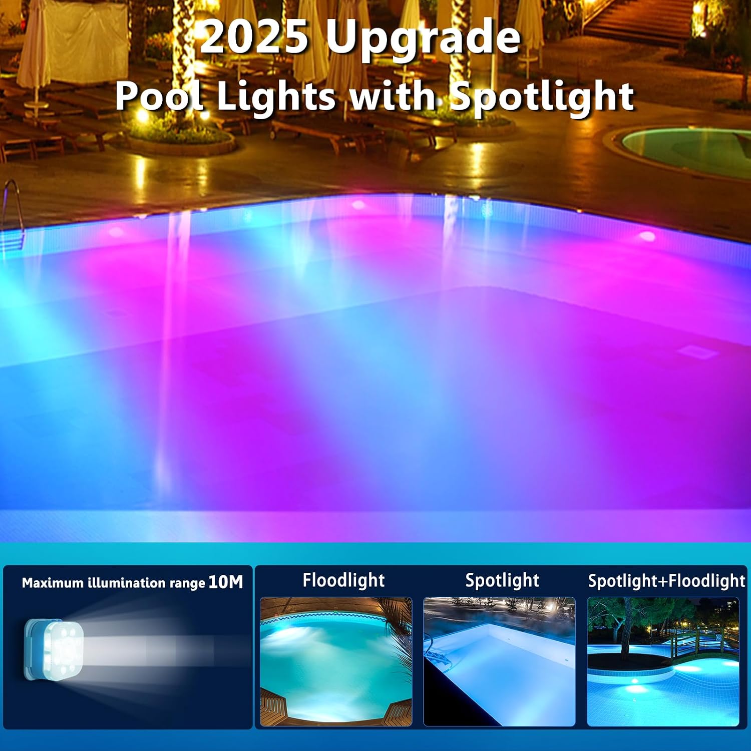 Detalle 1 de HL Unterwasser Licht RGB 3000mAh