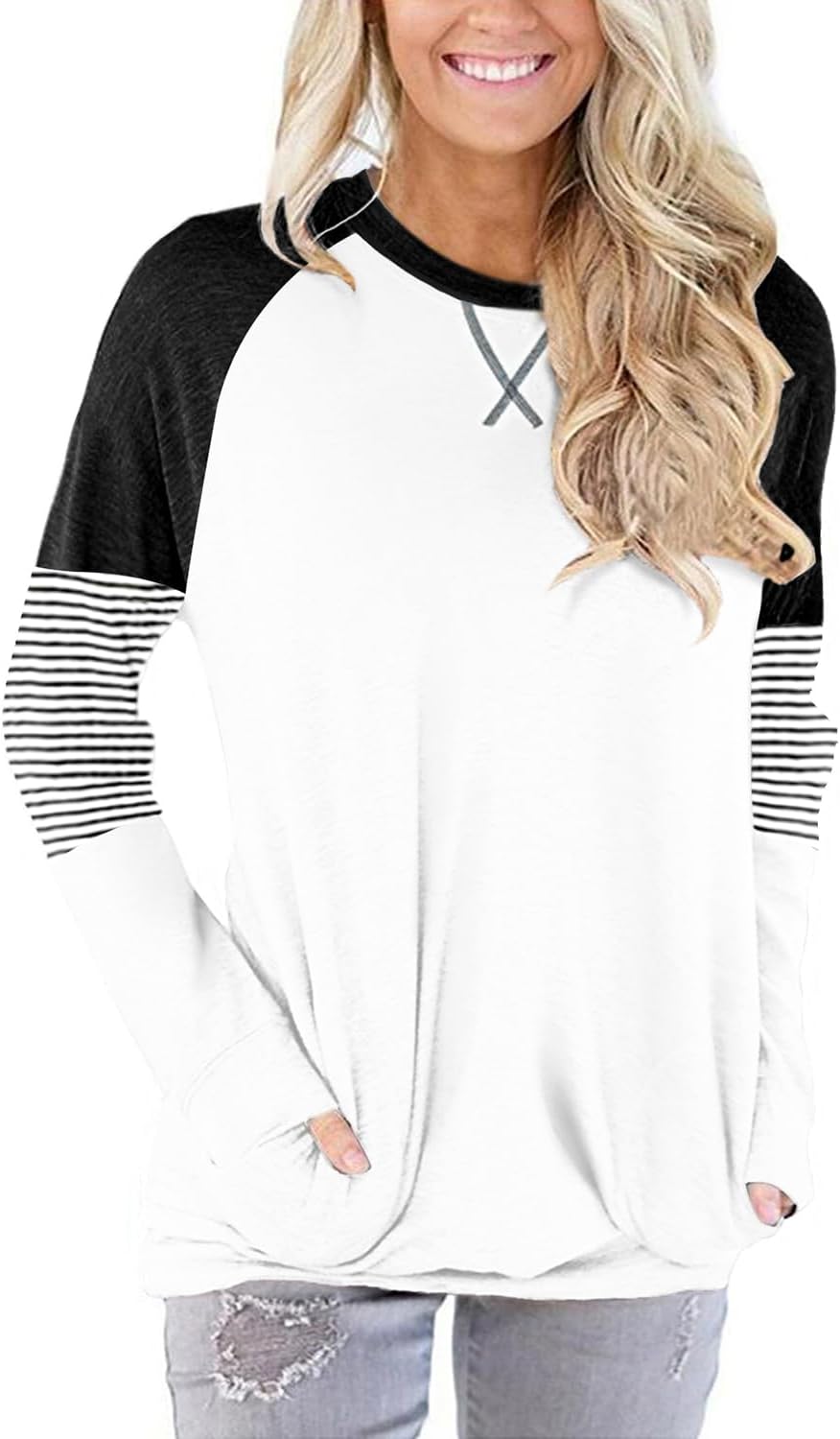 Detalle de Angerella Women's Casual Shirt Cotton Blend