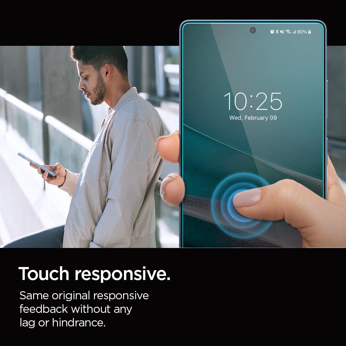 Thumbnail 5 de Spigen Glas.tR EZ Fit Filtro Privacidad para Samsung Galaxy S25 Ultra 🔒