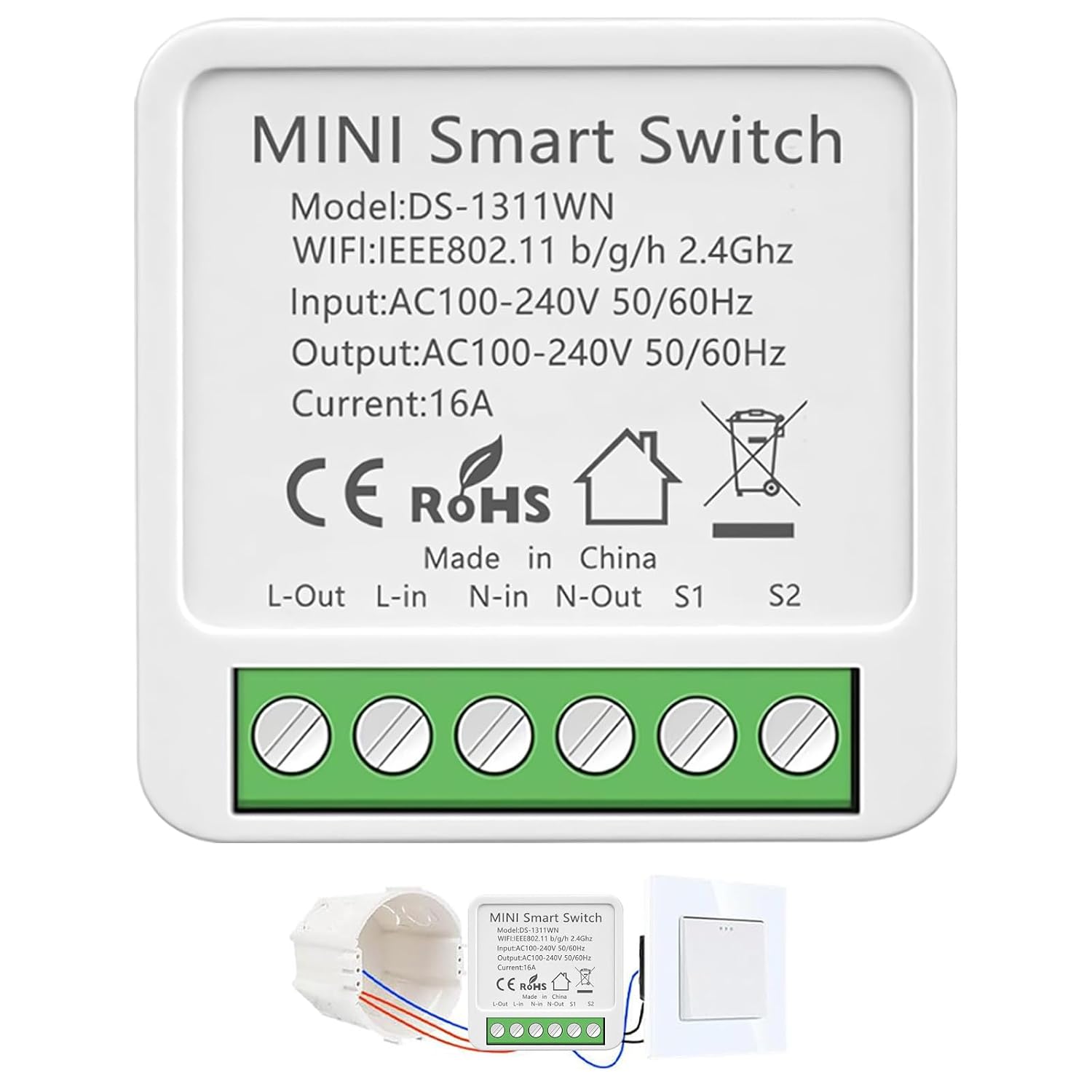 Detalle de SOARFLY Interruptor Inteligente WIFI 16A