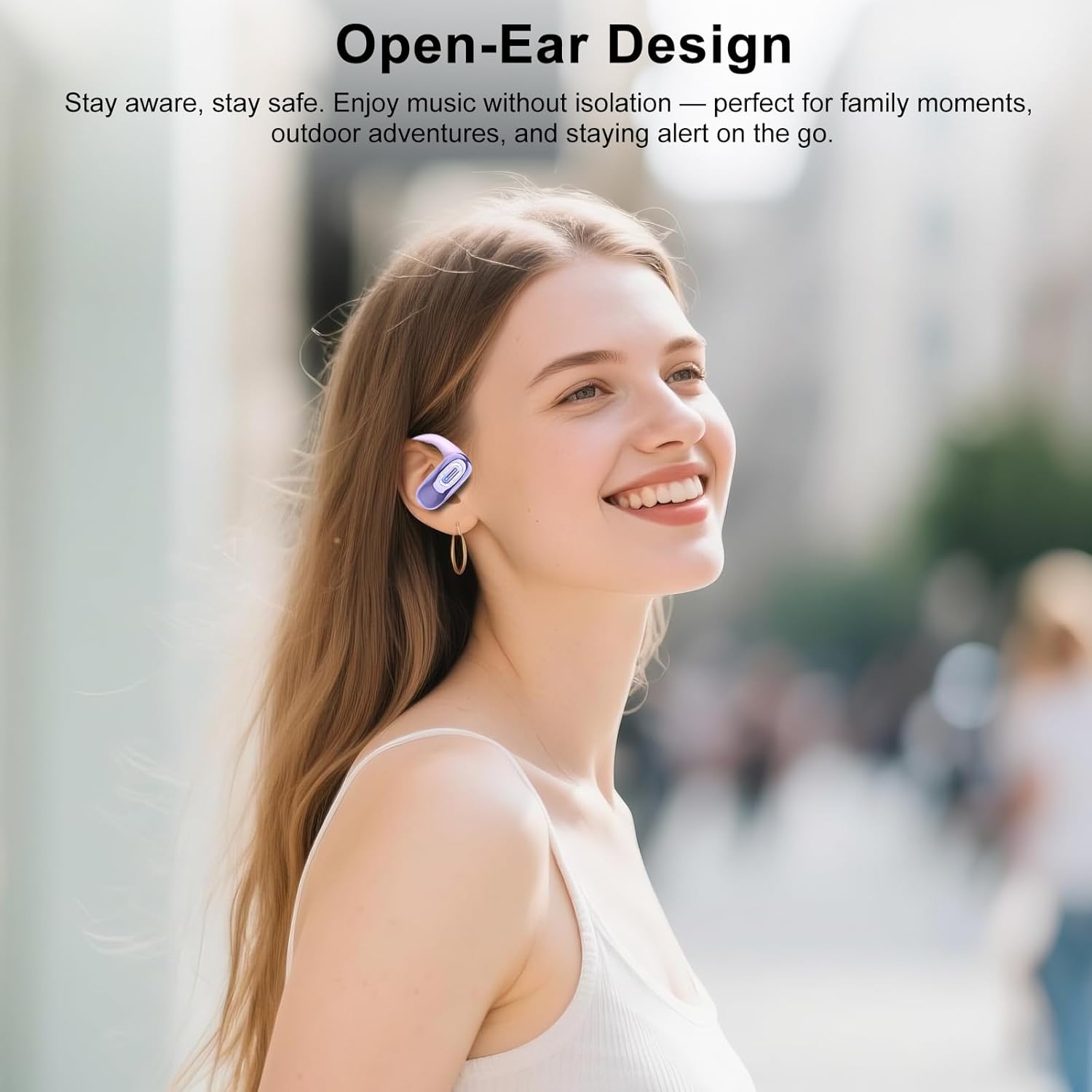 Thumbnail 6 de Cuffie Open Ear Bluetooth Sport 5.4 – 50 Ore, IPX7, Comfort e Controllo Tattile