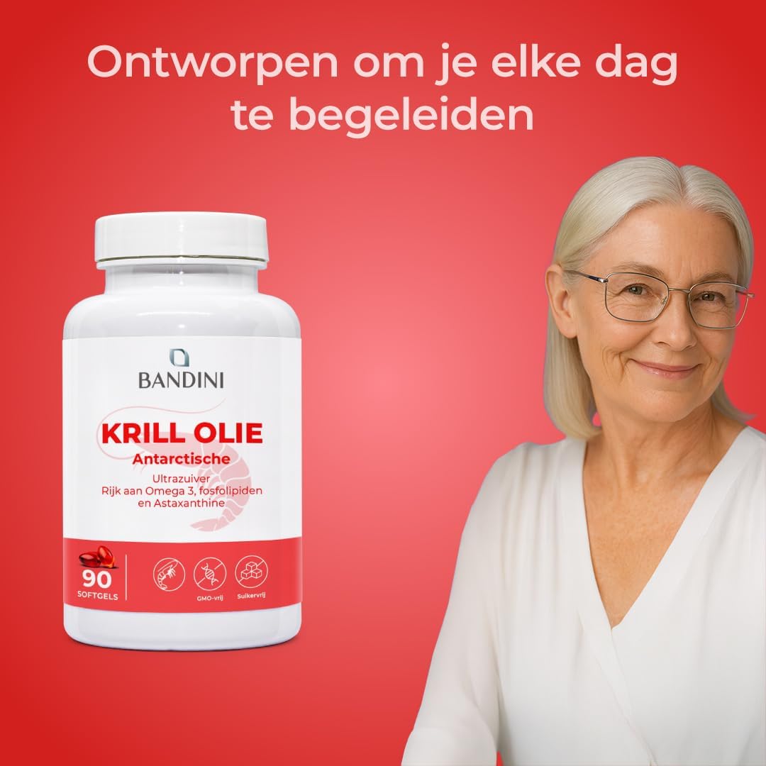 Thumbnail 2 de BANDINI Krillolie Omega 3-capsules, 465 mg EPA en DHA, 90 softgels
