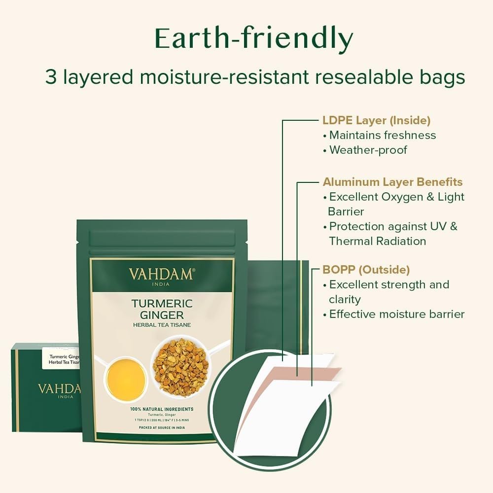 Thumbnail 5 de Infusion Curcuma-Gingembre VAHDAM « The Magic Herb » – sans caféine, 100 g