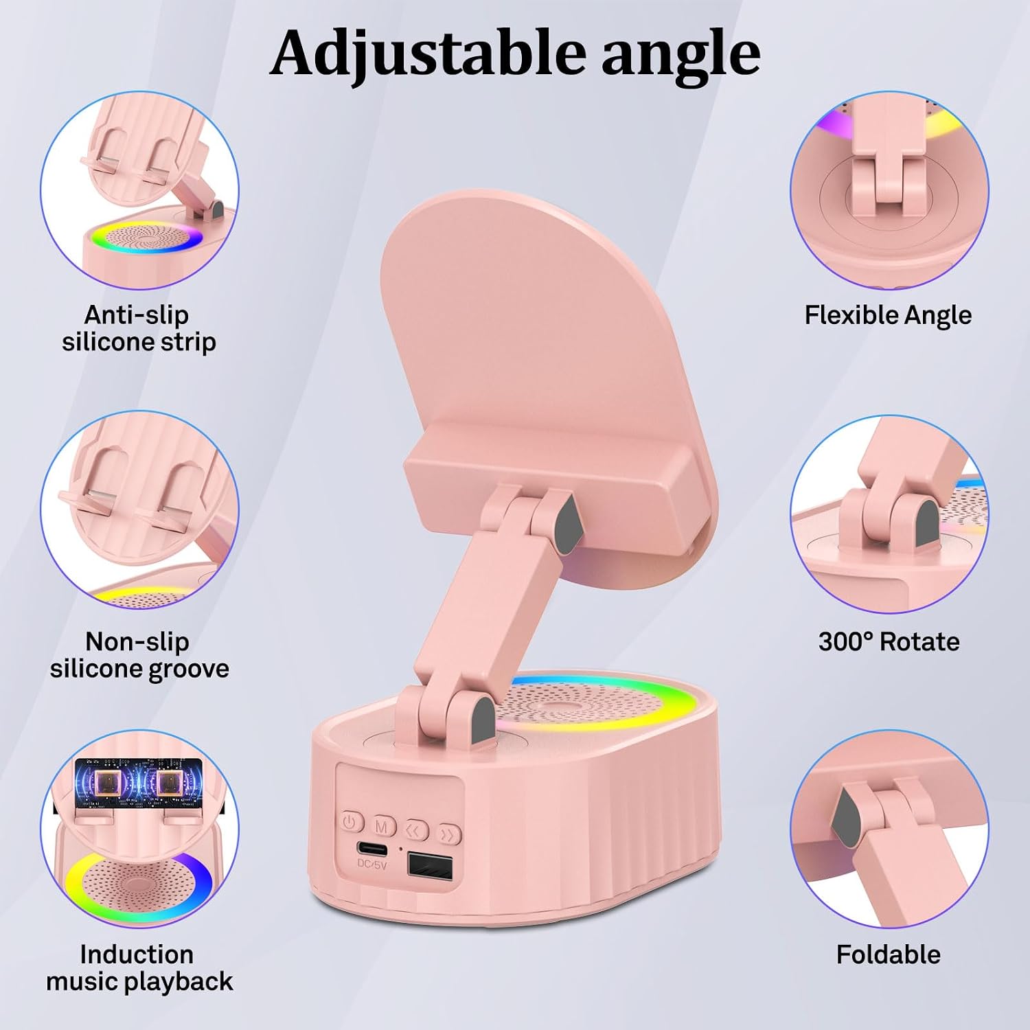 Detalle 1 de AKLLCCR Wireless Induction Speaker 3000mAh