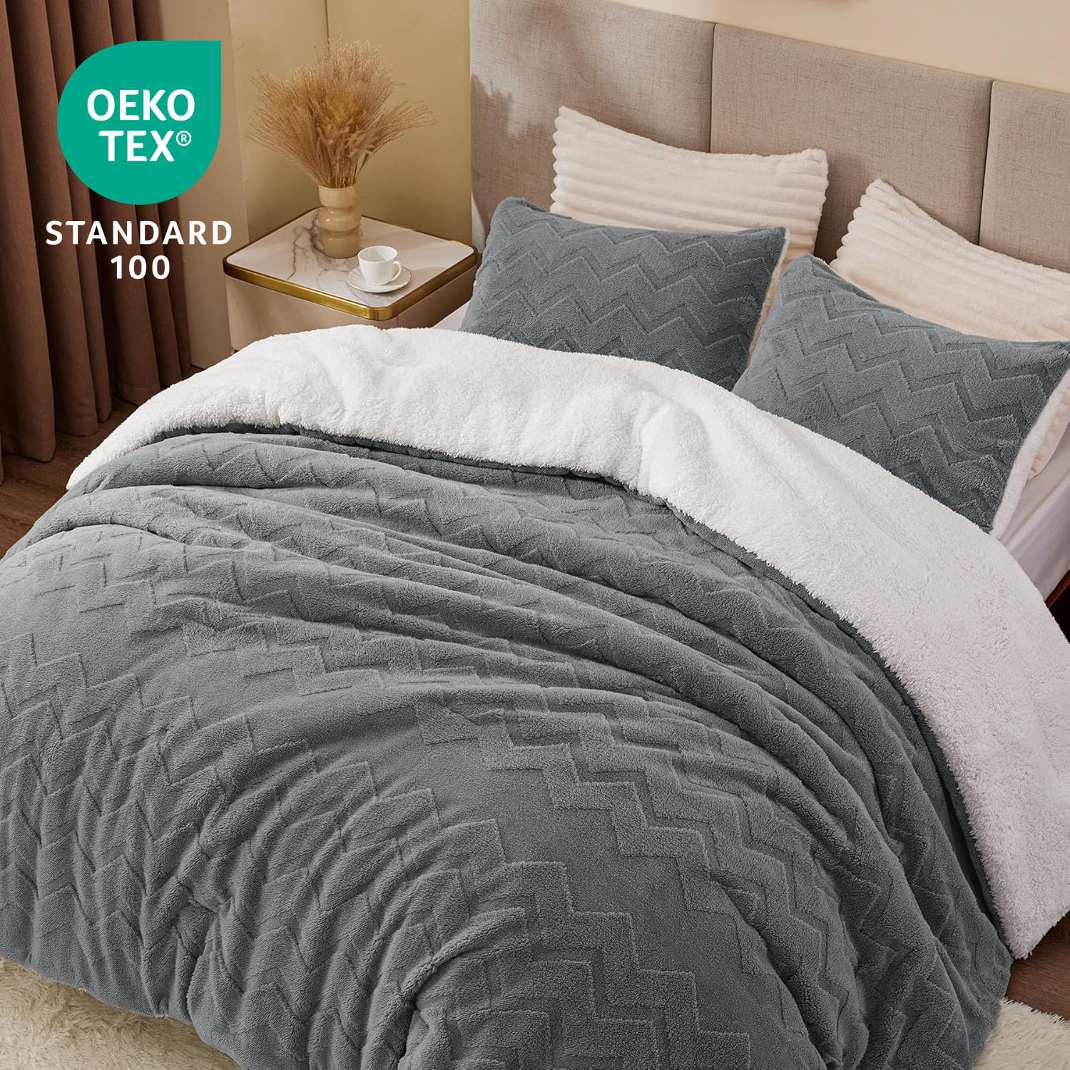 Thumbnail 3 de BEDELITE Fluffy Queen Comforter 88×88 in