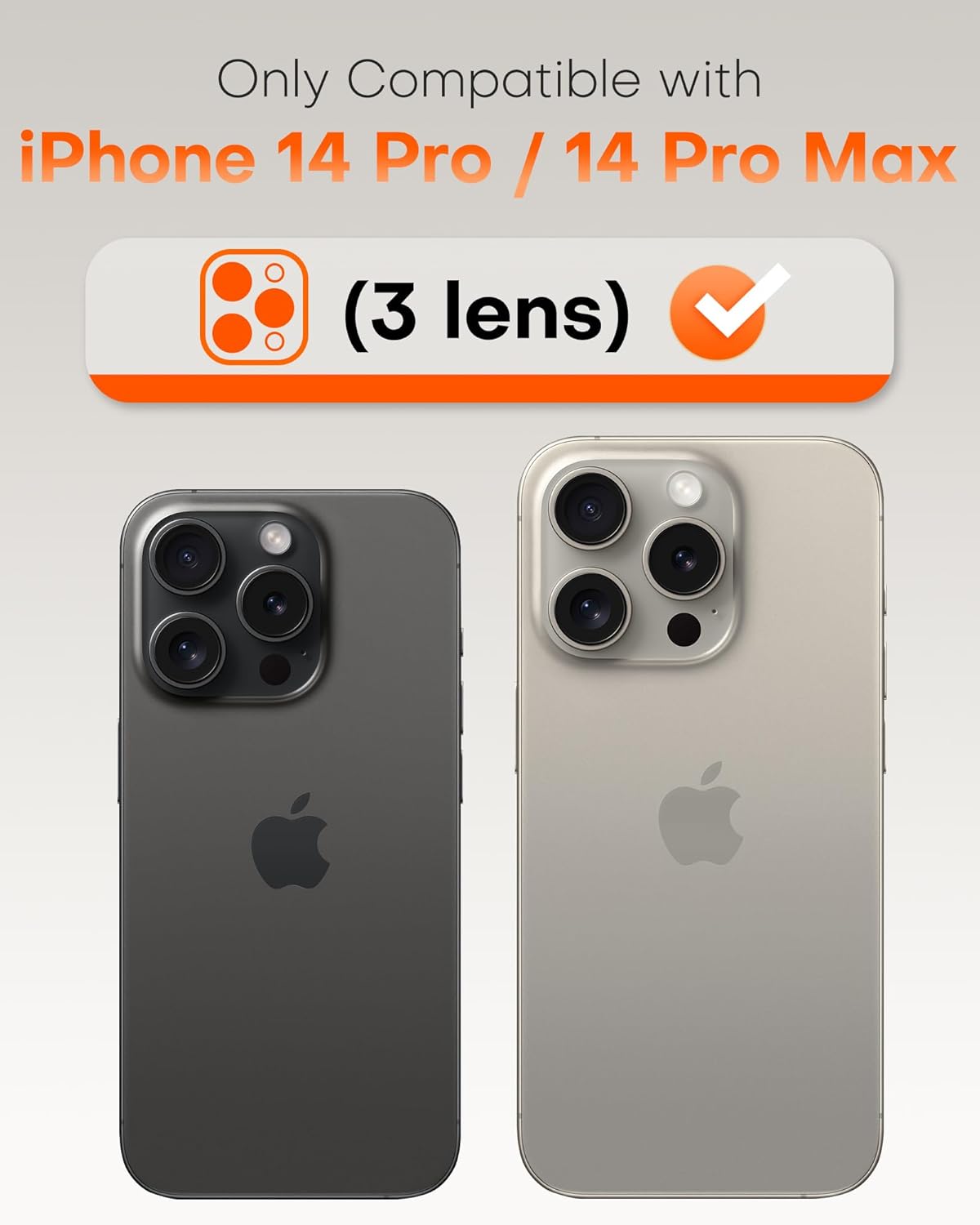 Detalle 2 de TOCOL iPhone 14 Pro Max Lens Protector 2-Pack