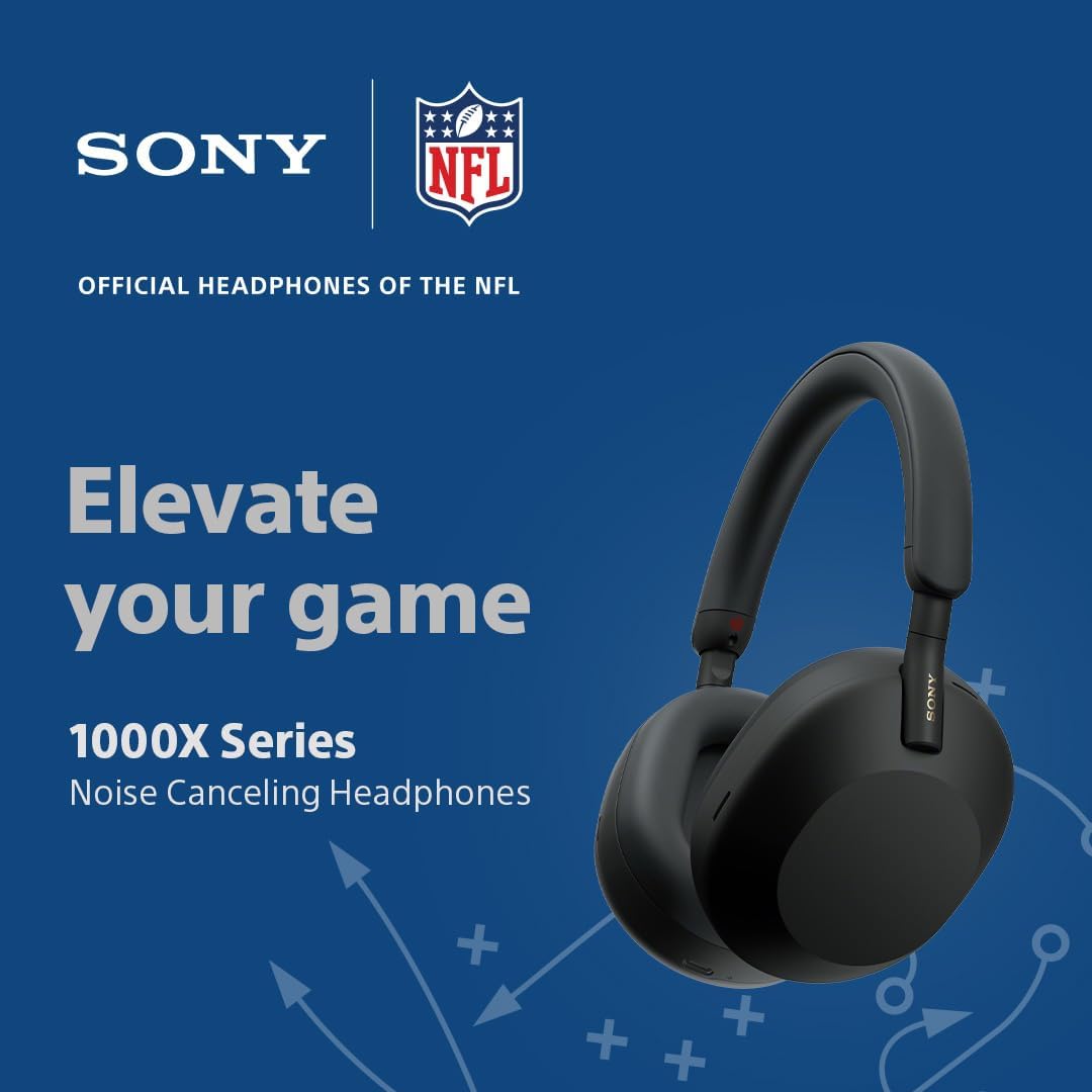 Thumbnail 1 de Sony WH-1000XM5 Premium Noise Cancelling Headphones with Auto NC Optimizer, Alexa Voice Control, 30-Hour Battery (Silver)