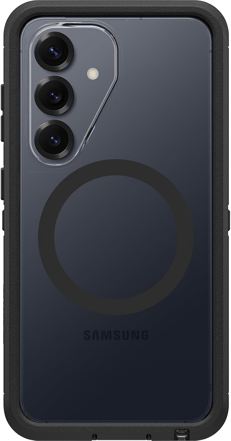 Detalle de OtterBox Defender Series Pro XT avec aimants pour Samsung Galaxy S26 – Transparent/Noir