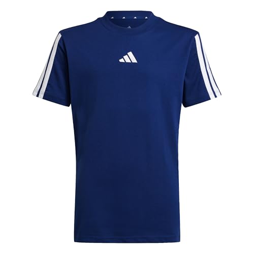Detalle de ADIDAS Bambini Essentials 3 Stripes T-Shirt Dark Blue/White 15-16 Years