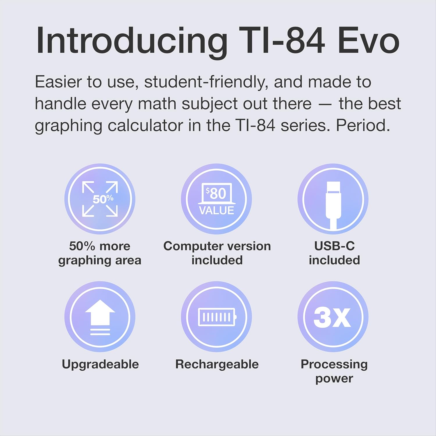 Detalle de TI-84 Evo Graphing Calculator by Texas Instruments