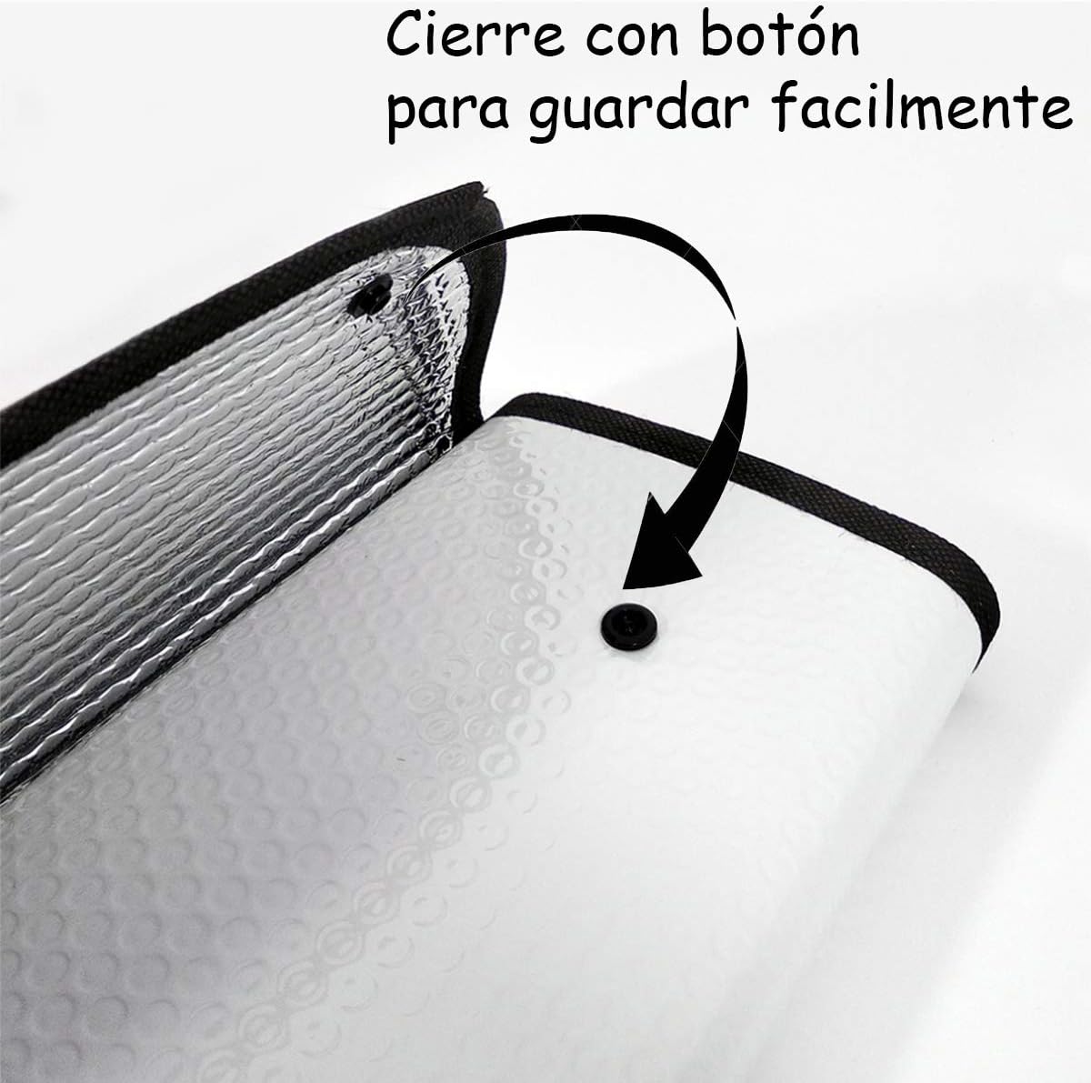 Detalle de Parasol coche delantero 130x60 cm para parabrisas
