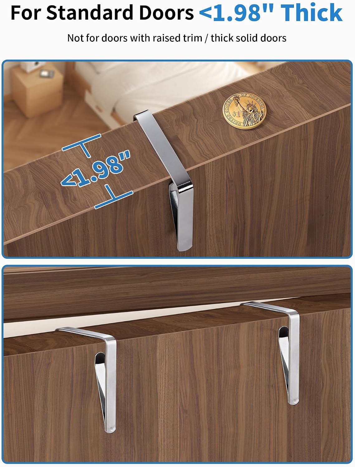 Detalle 2 de JARLINK Over the Door Organizer 5‑Pocket, 44 lb