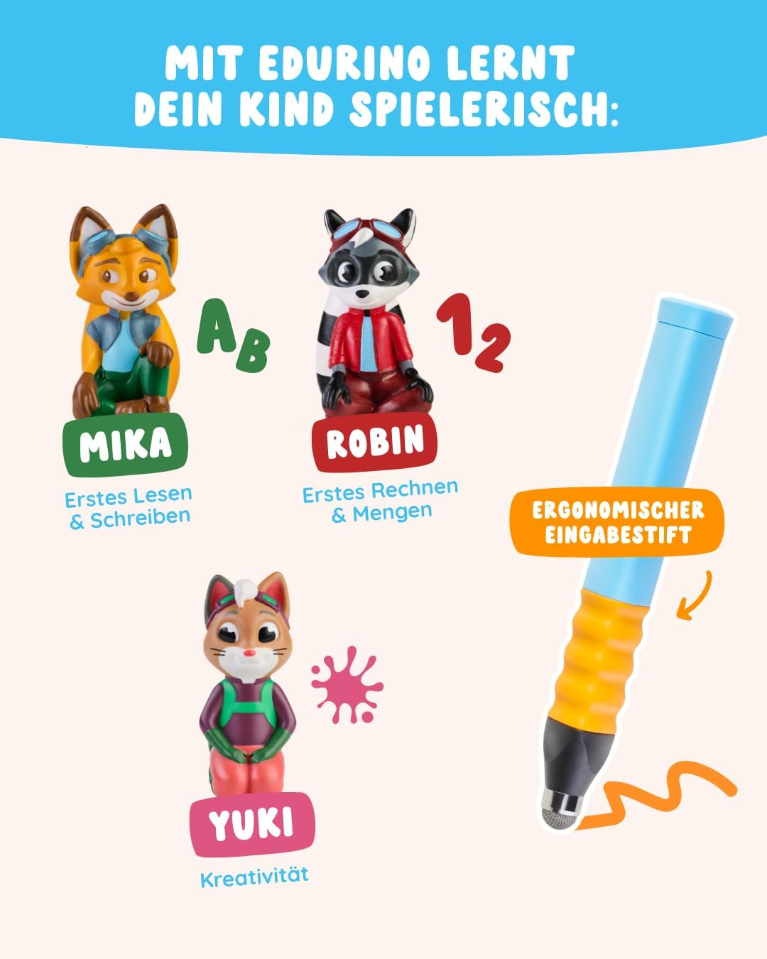 Thumbnail 2 de Edurino 3-in-1 Starterset Lernspiele ab 4 Jahren
