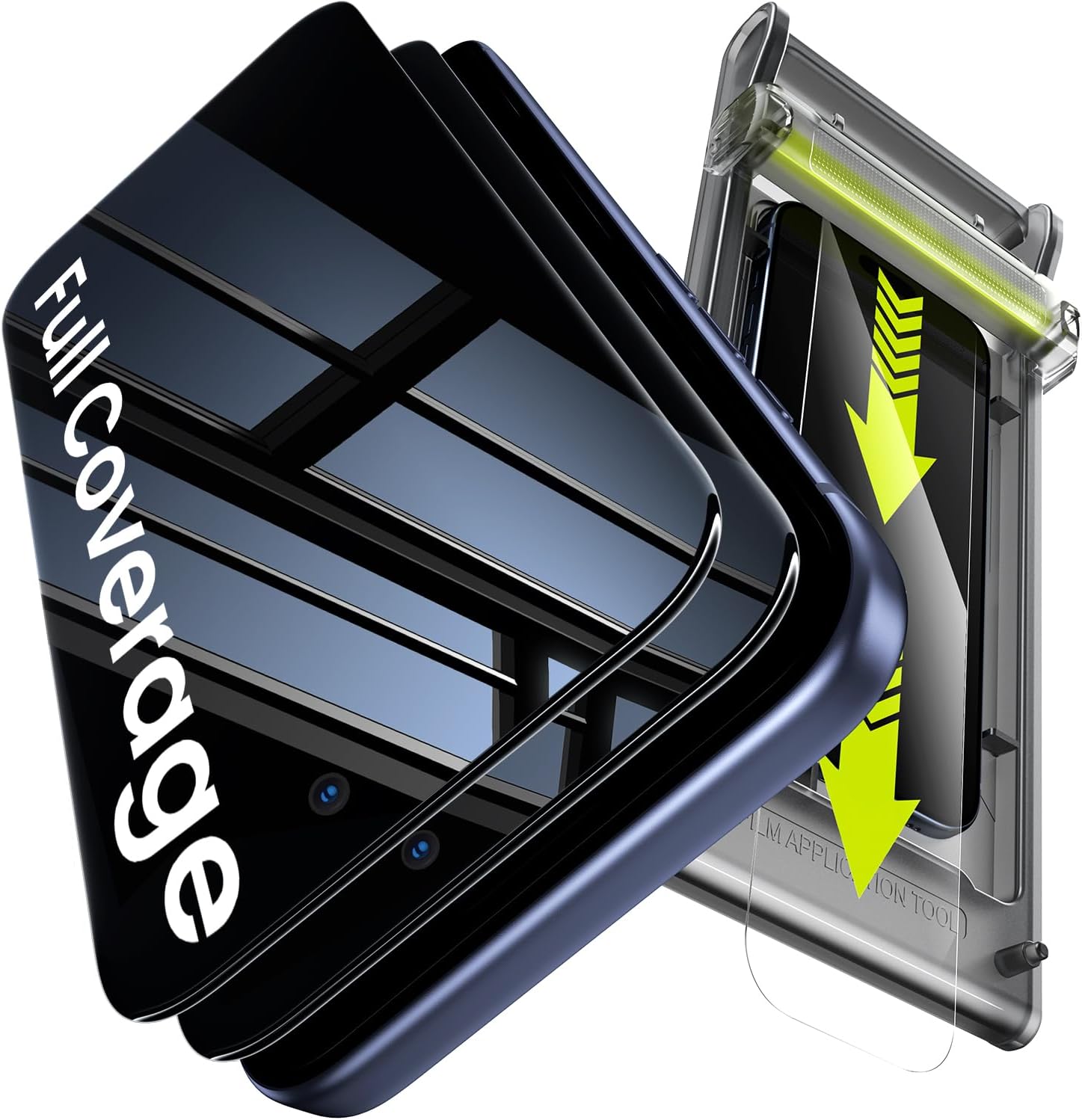 Detalle de WSKEN iPhone 17 Pro Max Privacy Screen Protector 25°