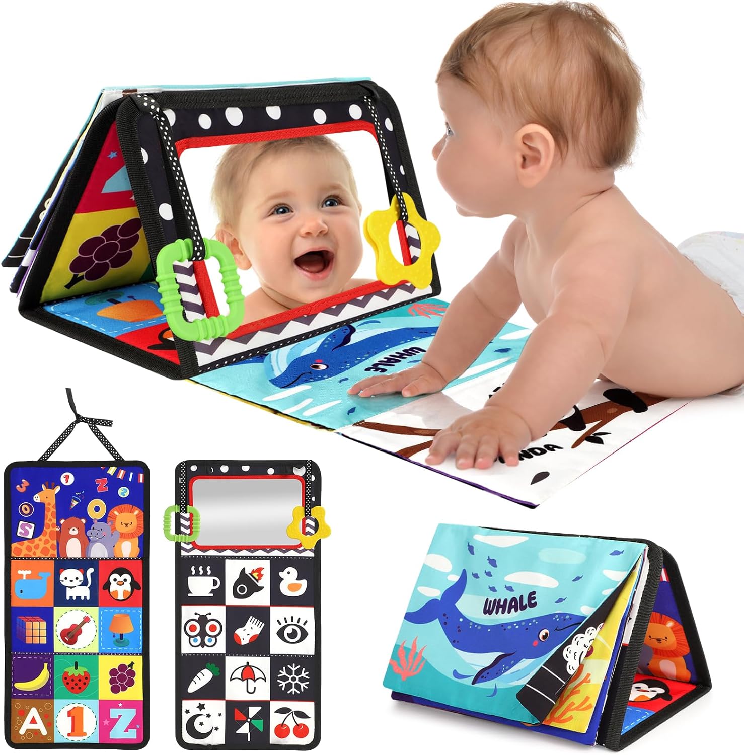 Detalle de URMYWO Tummy Time High Contrast Mirror 0-12 Months