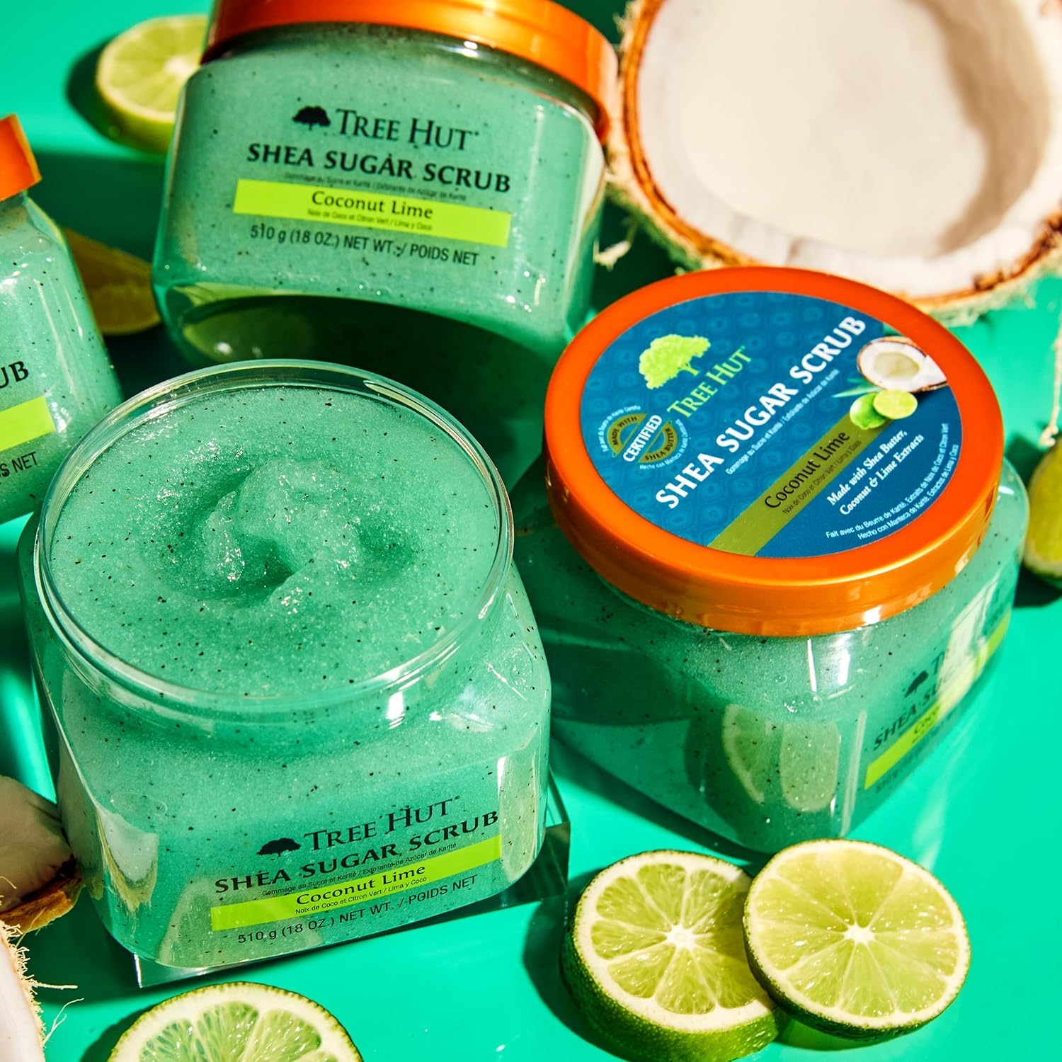Thumbnail 3 de Tree Hut 700303 Coconut Lime Sugar Body Scrub with Shea Butter, 18 oz