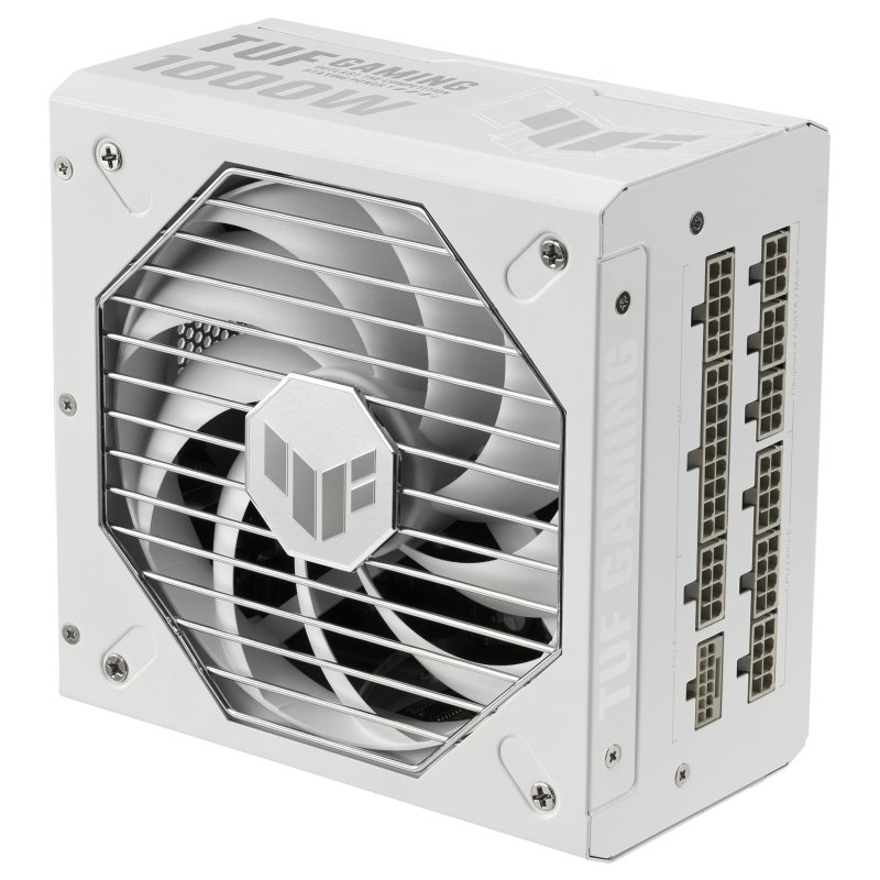 Detalle de ASUS TUF Gaming 1000 Gold White Edition – Fuente de alimentación modular 1000W 80 Plus Gold