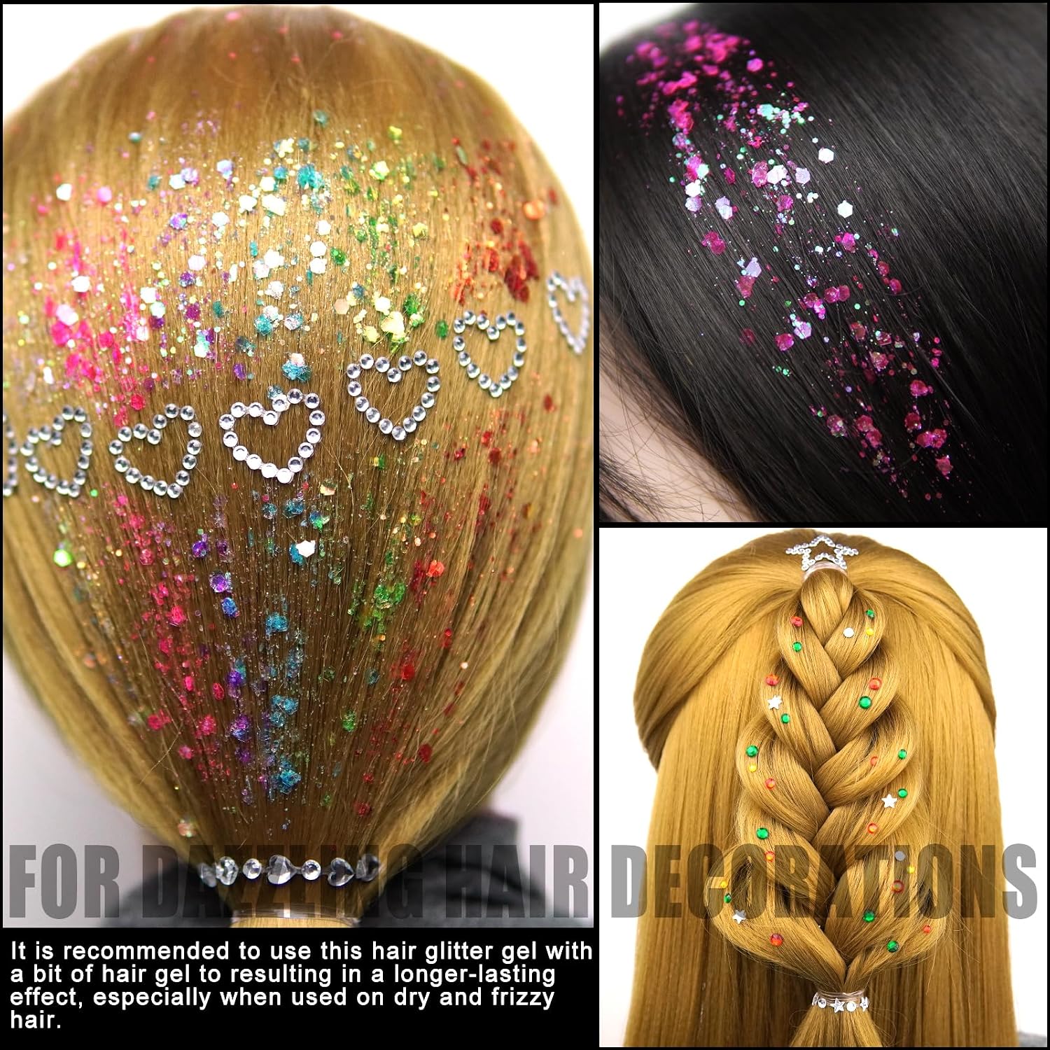 Thumbnail 4 de Face Gems and Glitter Gel Set, 6 Colours