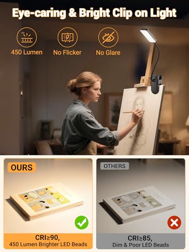 Thumbnail 3 de Lampe de Lecture ReinHoo sans fil – 9 niveaux de luminosité, 5 couleurs et 4000 mAh