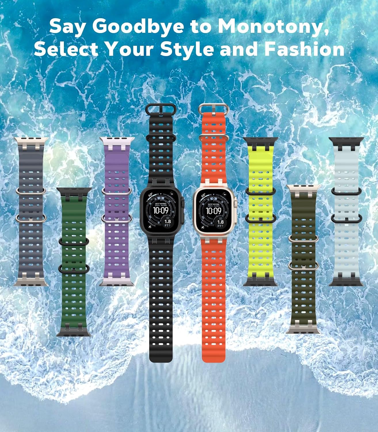 Detalle de Astorgos Ocean Band per Apple Watch 49 mm