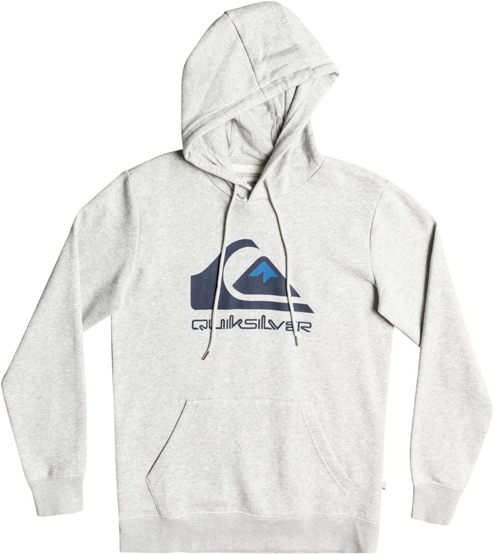 Detalle 2 de Quiksilver Homme Big Logo Hood Sweater en mélange coton/polyester, Athletic Heather (EU)