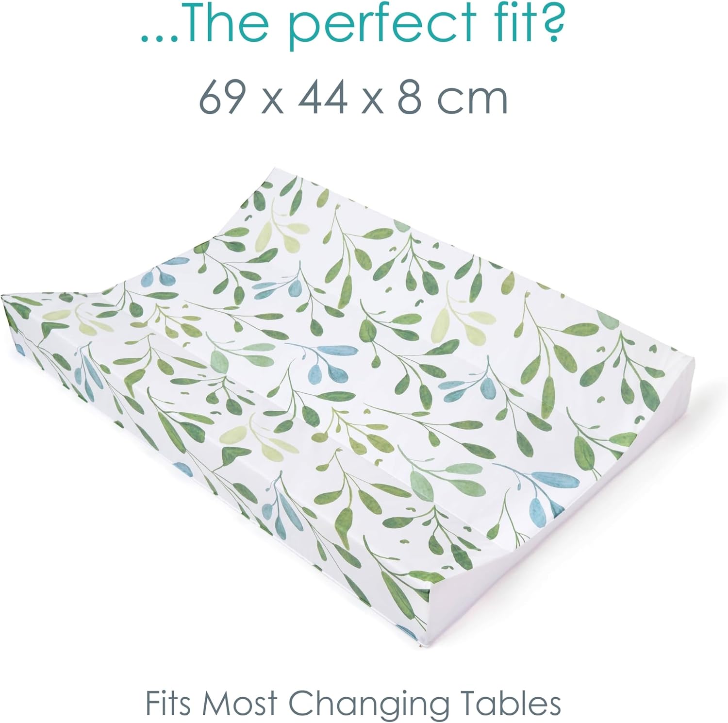 Detalle de Clair de Lune Olive Anti-Roll Wedge Baby Changing Mat 67 x 44 cm