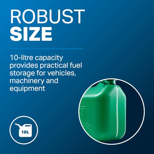 Thumbnail 3 de Draper 10L Plastic Petrol Can with 290mm Spout — Portable Fuel Container
