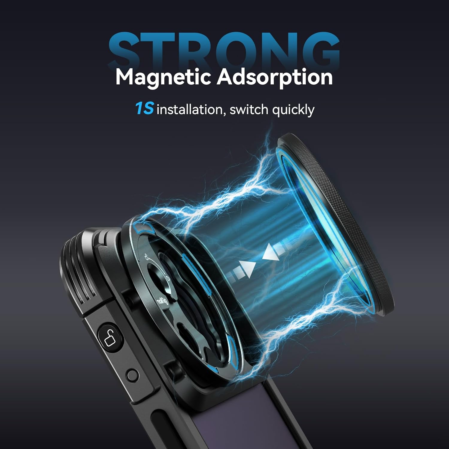 Detalle 2 de SMALLRIG Filtre Polarisant Circulaire Magnétique 52 mm — Cadre ultra fin et verre HD