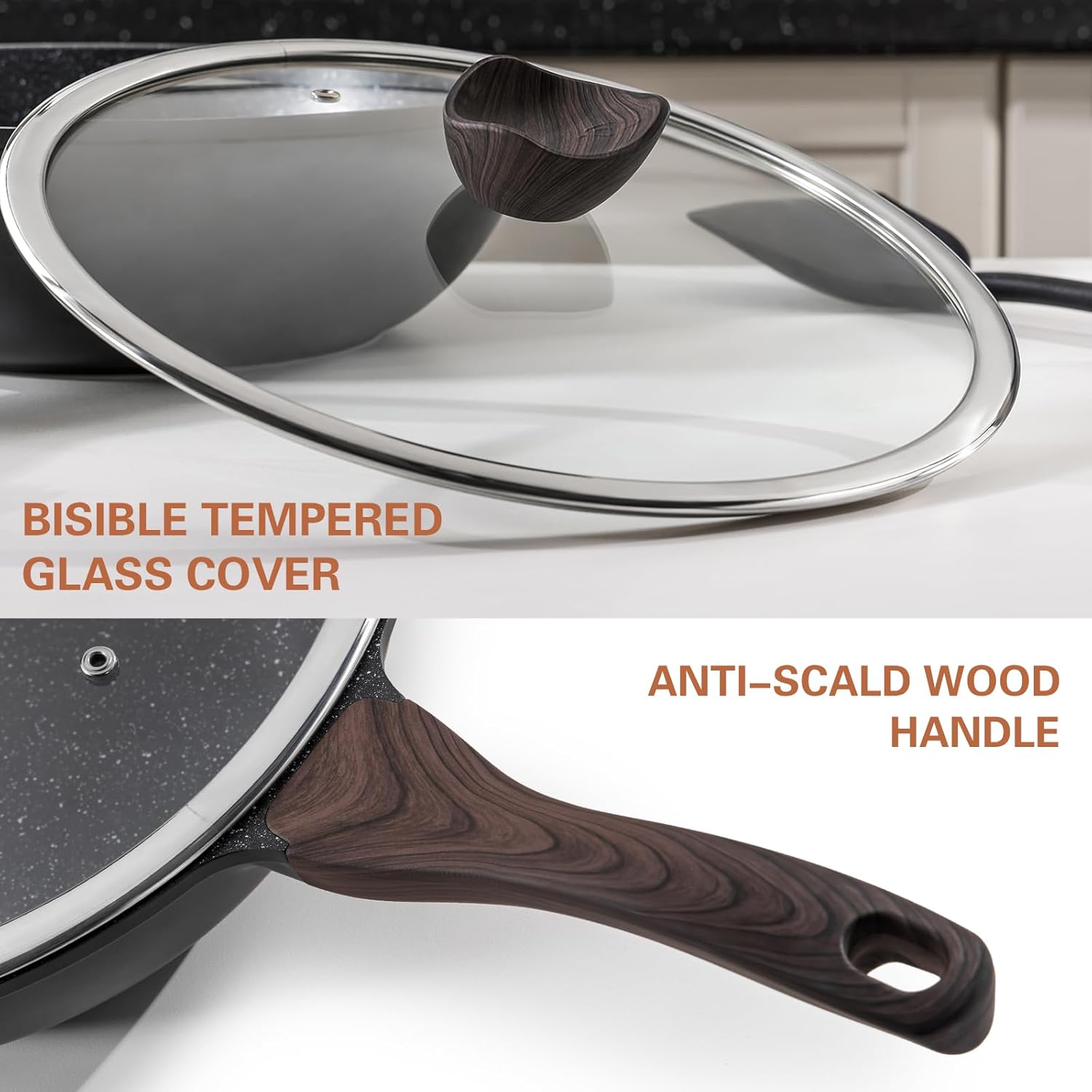 Thumbnail 6 de Kordisen Non Stick Induction Wok Pan 30cm