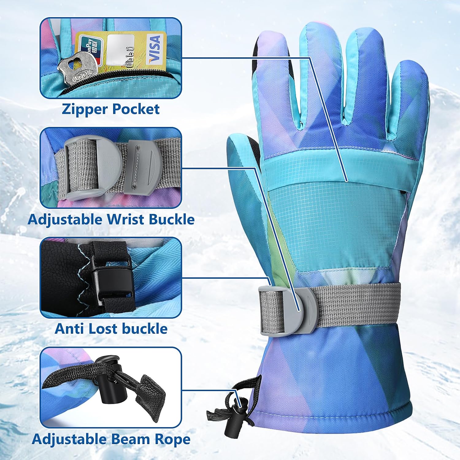 Thumbnail 4 de Odtmger Ski Gloves for Cold Weather