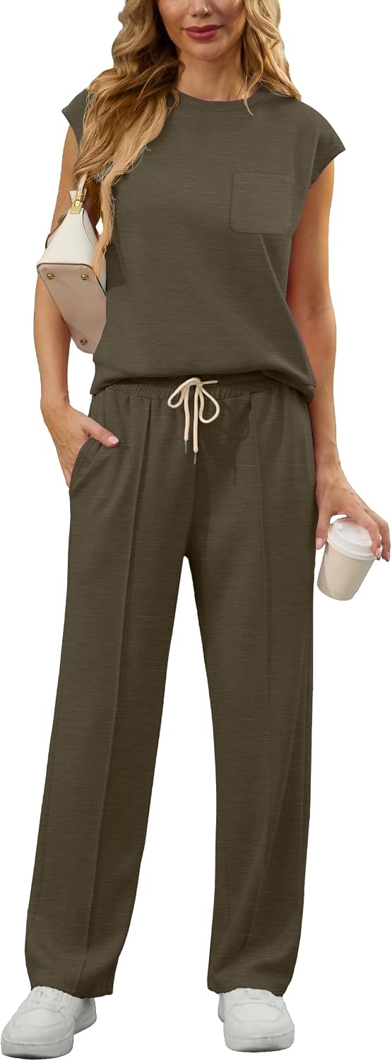 Thumbnail 6 de GRECERELLE Two Piece Outfits for Women: Summer Shorts Set with Pockets