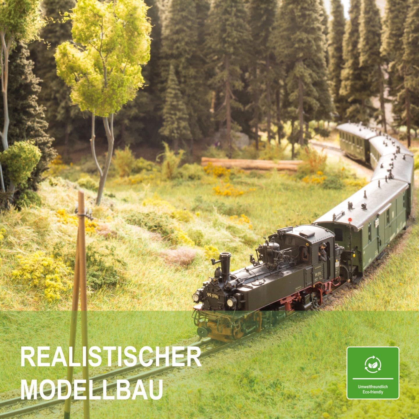 Thumbnail 4 de modellnatur Grasmatte 200 x 43 cm (Frühlingsgrün) – Kunstrasen für Modellbau, H0-Gelände & Dioramen